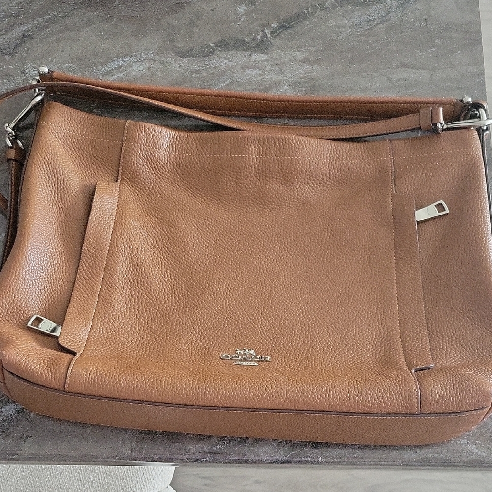 Coach Brown Leather Cross Body Bag